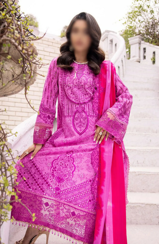 Minha Florum Luxury Lawn Collection 2024 - Design 04