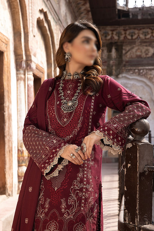 Vasal Embroidered Peach Leather Collection 2023 - HC - Design 04