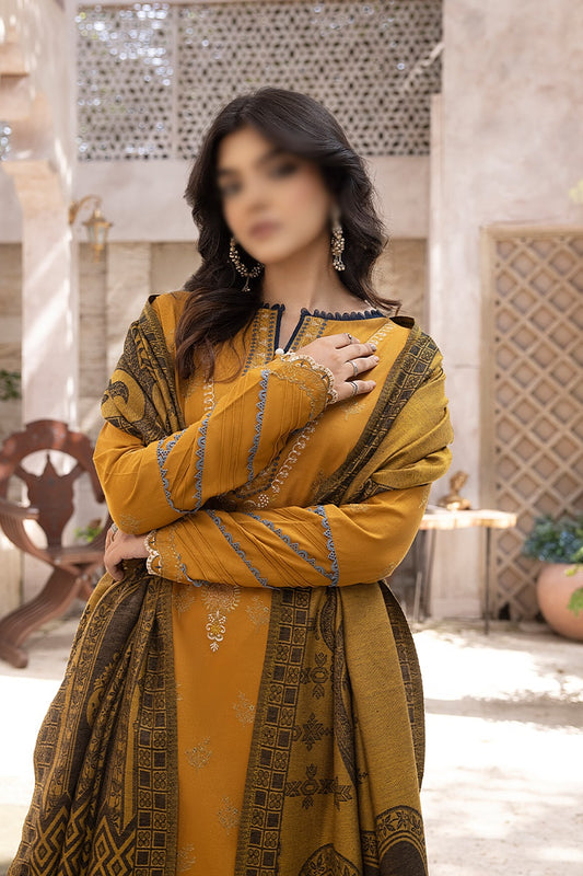 Elak Khaddar Embroidered Collection 2023 - HC -EKEC - Design 04