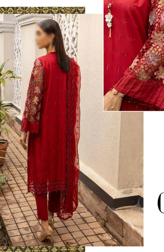 Mahees Exclusive Sequence Chikankari Lawn Collection 2024 - Design 04