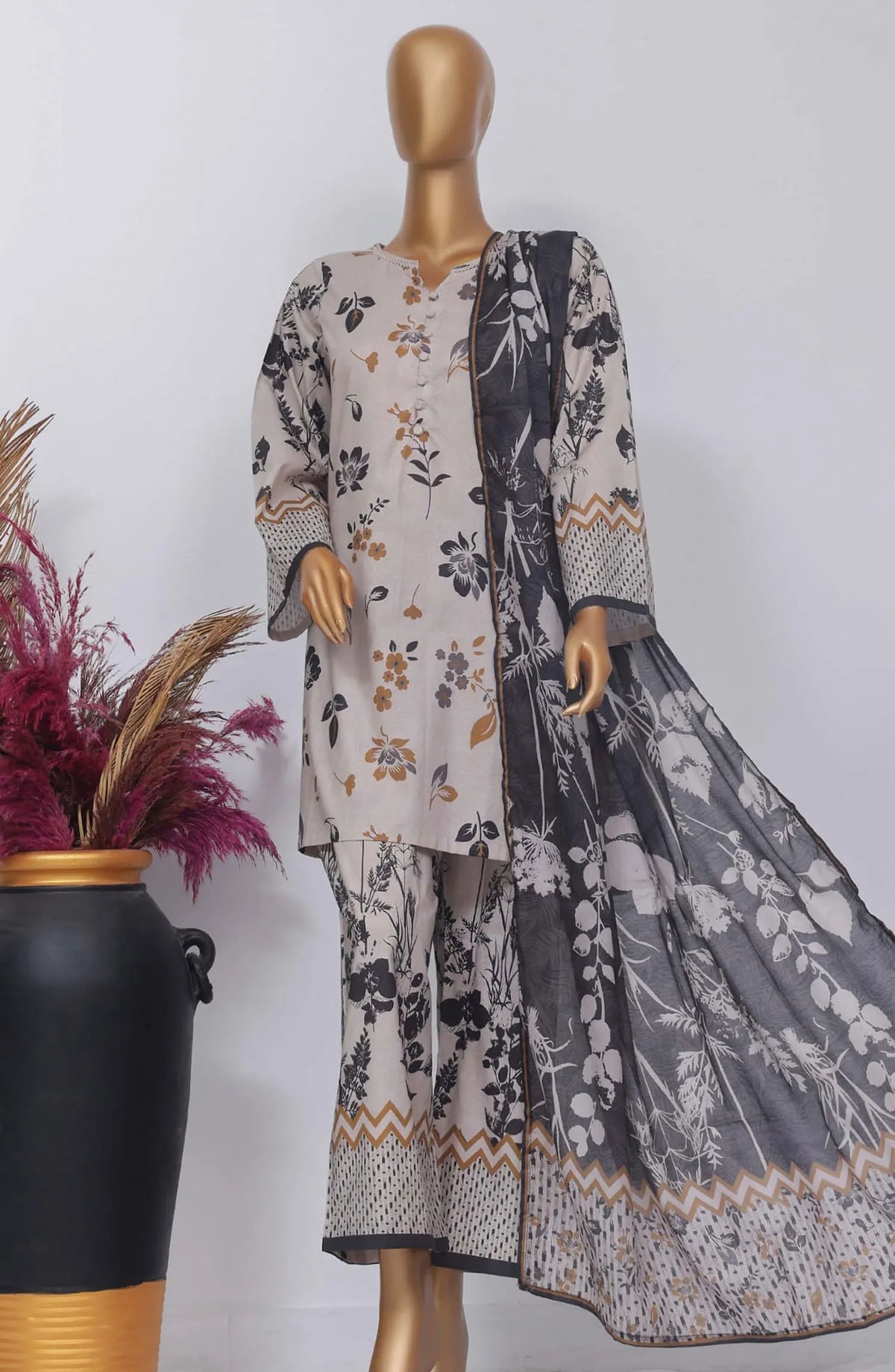 SADABAHAR  MID Summer Co Ords with Dupatta - Design 04