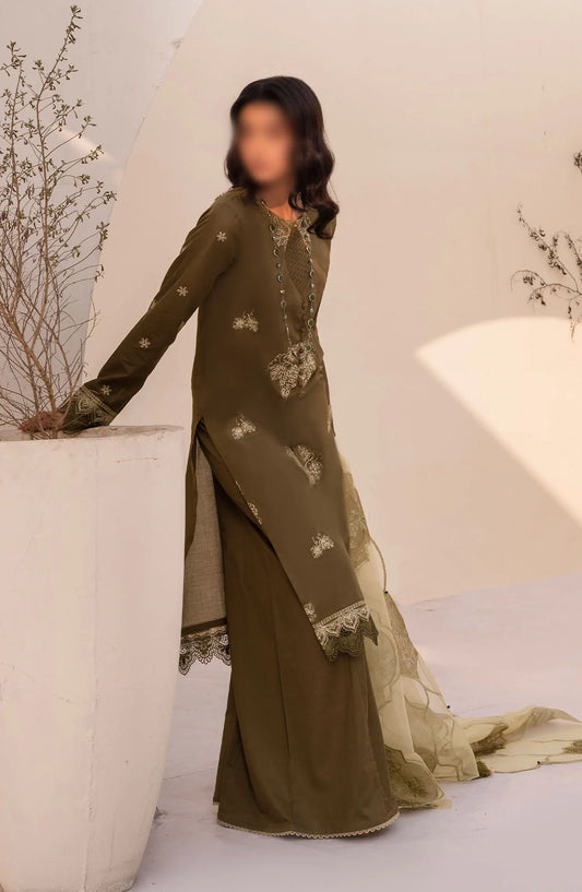 Arzu Unstitched Luxury Lawn Collection 2024 By Humdum - Design 04