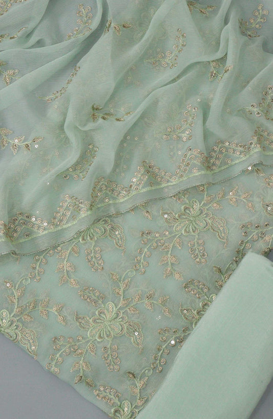 Crinklezza Unstitched Exclusive Chiffon Collection Vol 08 by Amna Khadija - Design 04
