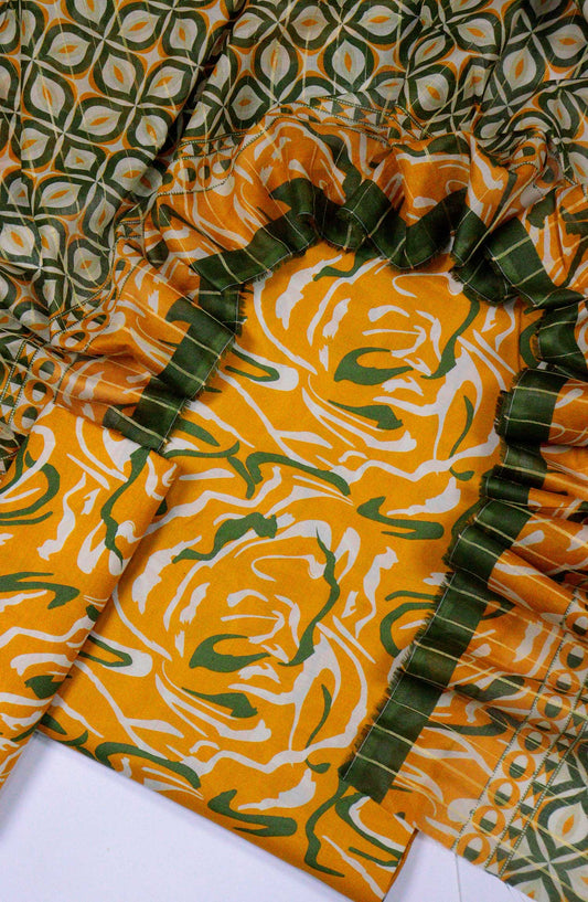 Bin Saeed Printed Lawn Unstitched 3 Piece - D-04 - BS25L - Yellow - Summer Collection