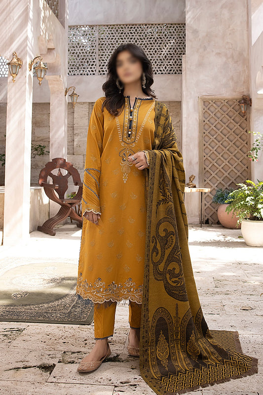 Elak Khaddar Embroidered Collection 2023 - HC -EKEC - Design 04