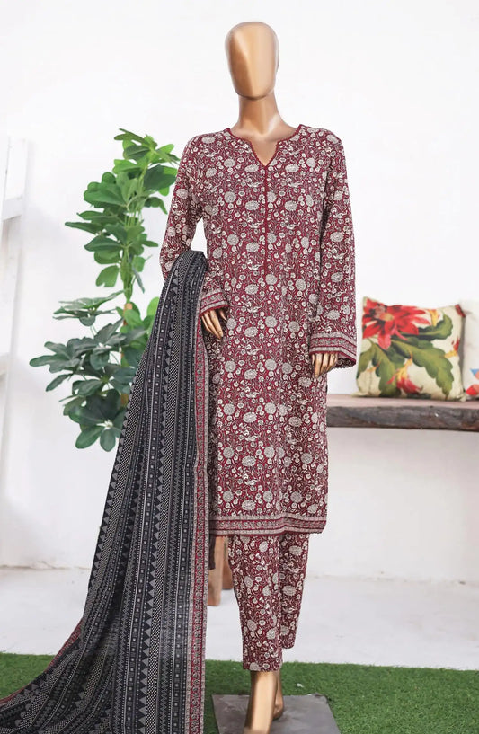 Bin Saeed Khaddar Winter Collection - Design 04