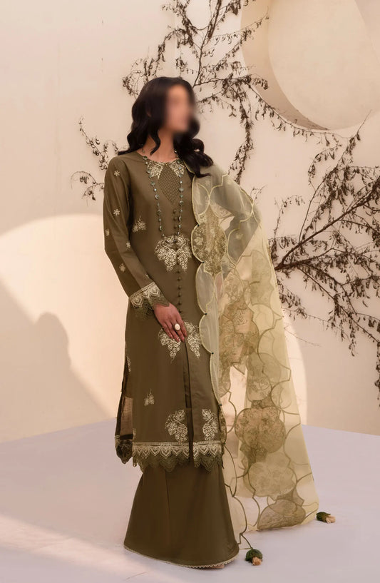 Arzu Unstitched Luxury Lawn Collection 2024 By Humdum - Design 04