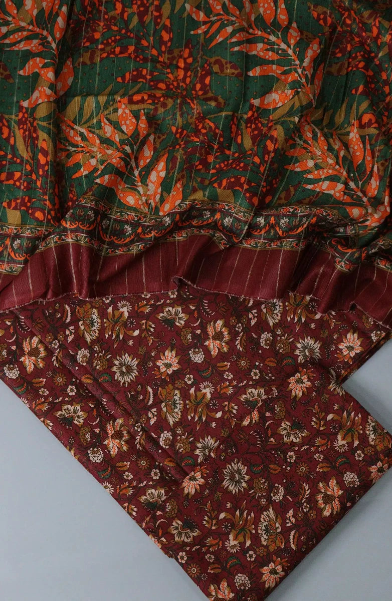 Bin Saeed Unstitch Digital Printed Khaddar Collection - Design 04