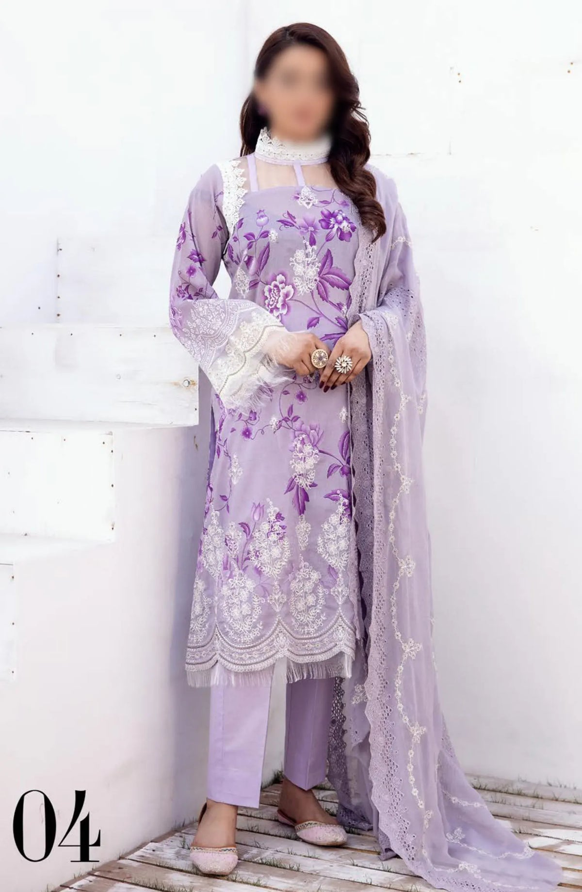Bunai Printed Swiss Voile Collection 2024 - Design 04