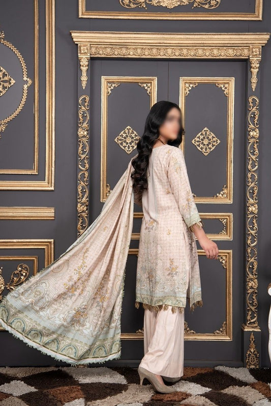 Design 04 Pastels by Sobia Digital Printed and Embroidered linen Collection