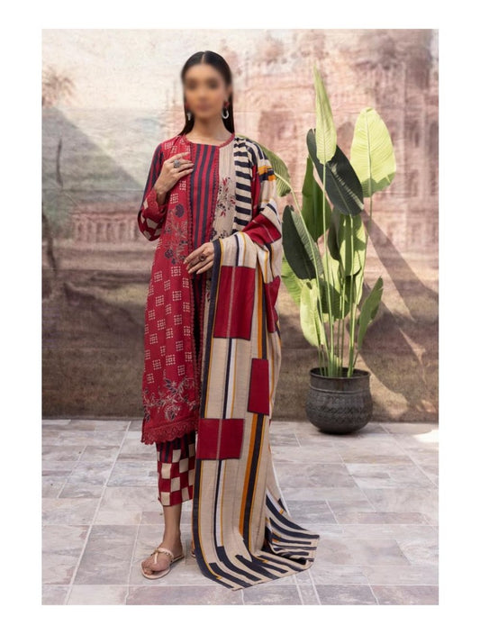 Design 04 Uraan By Zara Meer Printed Doriya Staple Collection Vol 10