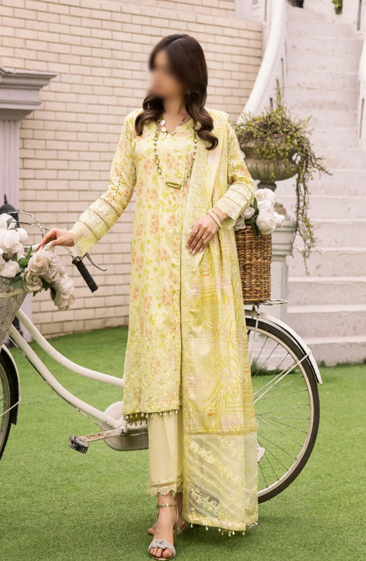 Minha Florum Luxury Lawn Collection 2024 - Design 05