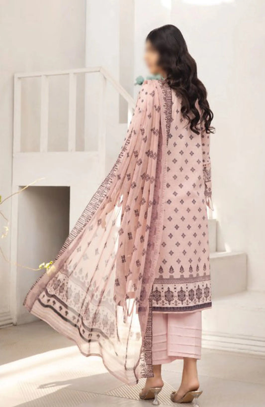 Dastaan Embroidered Print Lawn Collection 2024 By Humdum - Design 05
