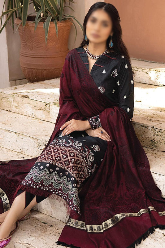 Elak Khaddar Embroidered Collection 2023 - HC -EKEC - Design 05