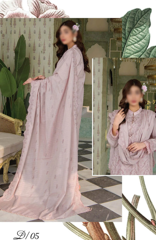 Meraki Exclusive Chikankari Embroidered Lawn Collection 2024 - Design 05