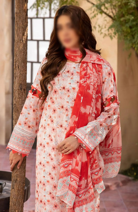 Mahees Printed Chikiankari Lawn Collection 2024 - Design 05