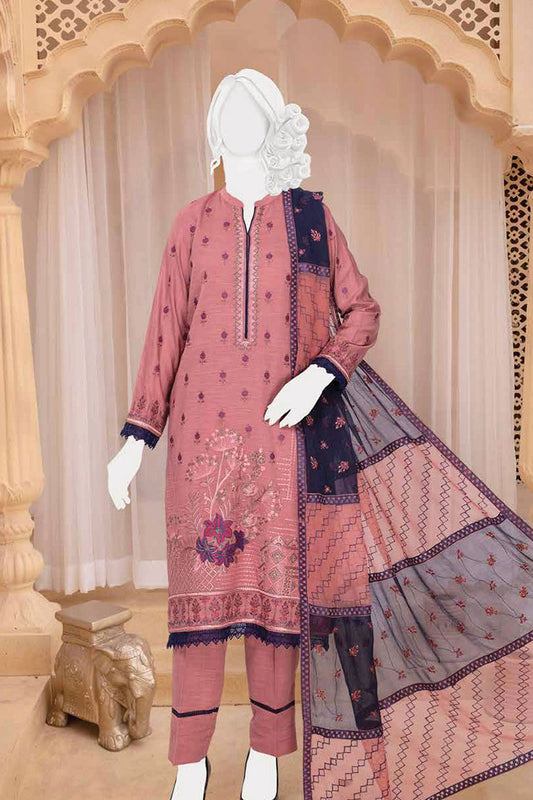 Romansiah Premium Karandi Series with Crinckle Dupatta Collection - Design 05
