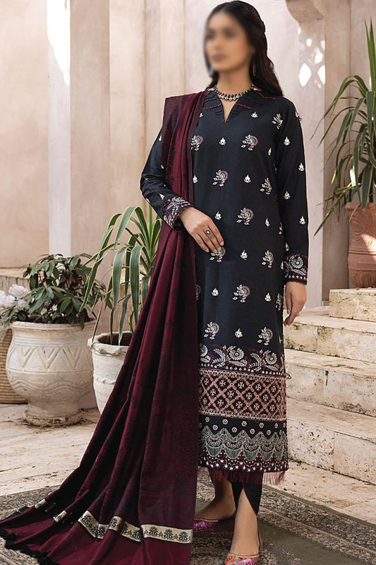 Elak Khaddar Embroidered Collection 2023 - HC -EKEC - Design 05