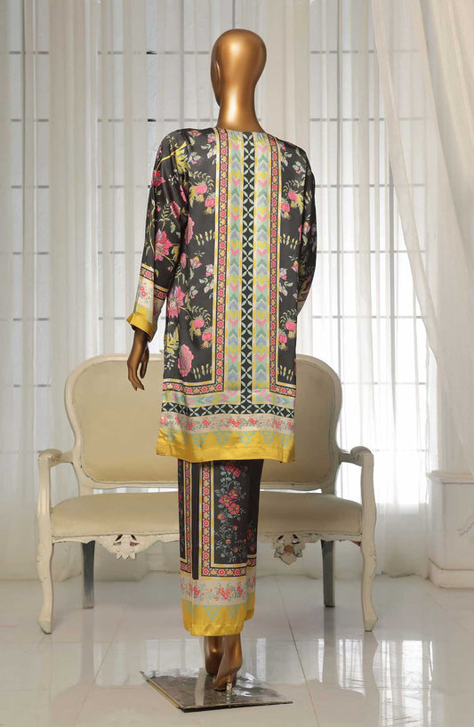 Sadabahar Printed Silk Stitched 2 Piece Suit - D-05 - SBD25PS - Black - Casual Collection