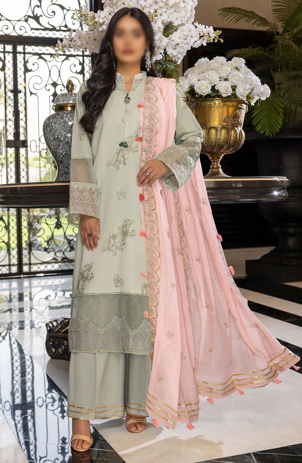 Charlotte Embroidered Chikankari Lawn Collection 2024 - Design 05