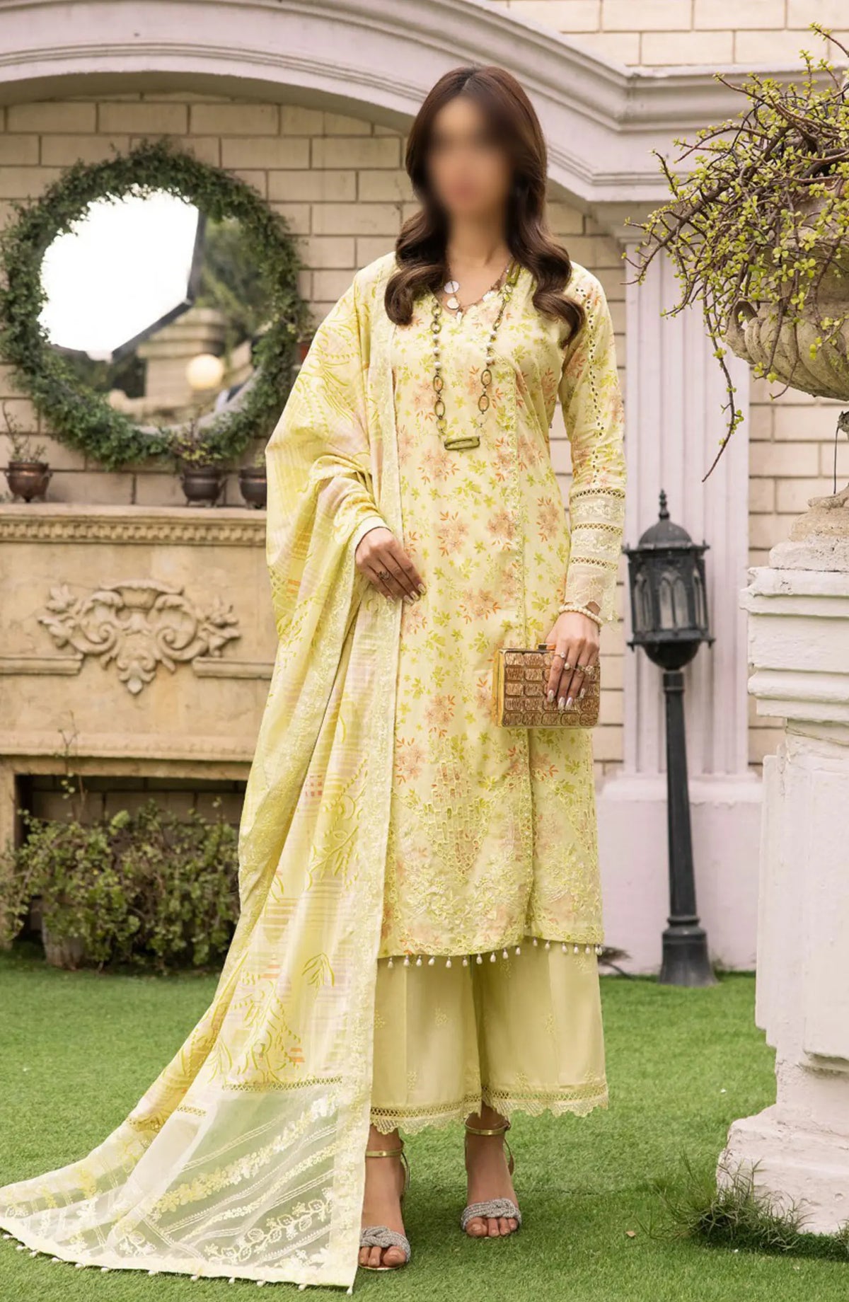 Minha Florum Luxury Lawn Collection 2024 - Design 05