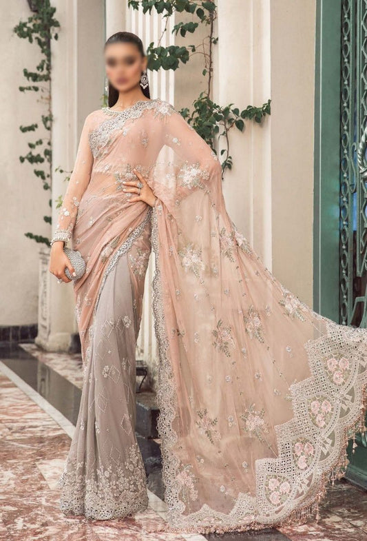 Design 05 Maria B Unstitched Chiffon Collection 2023