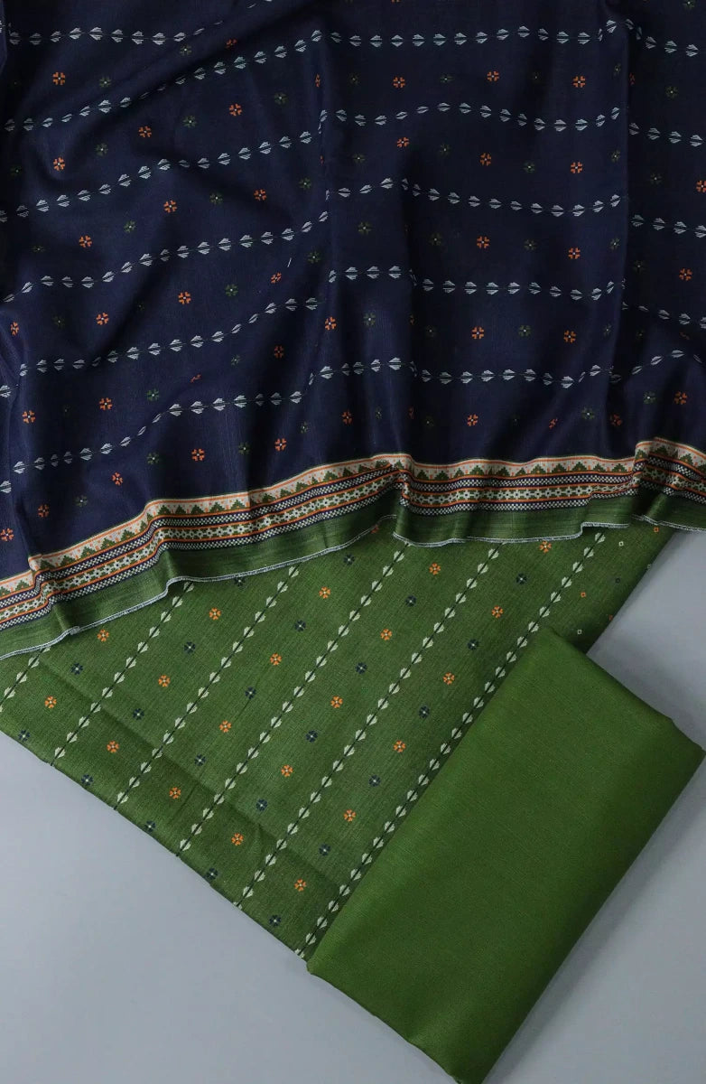 Bin Saeed Unstitch Digital Printed Khaddar Collection - Design 05