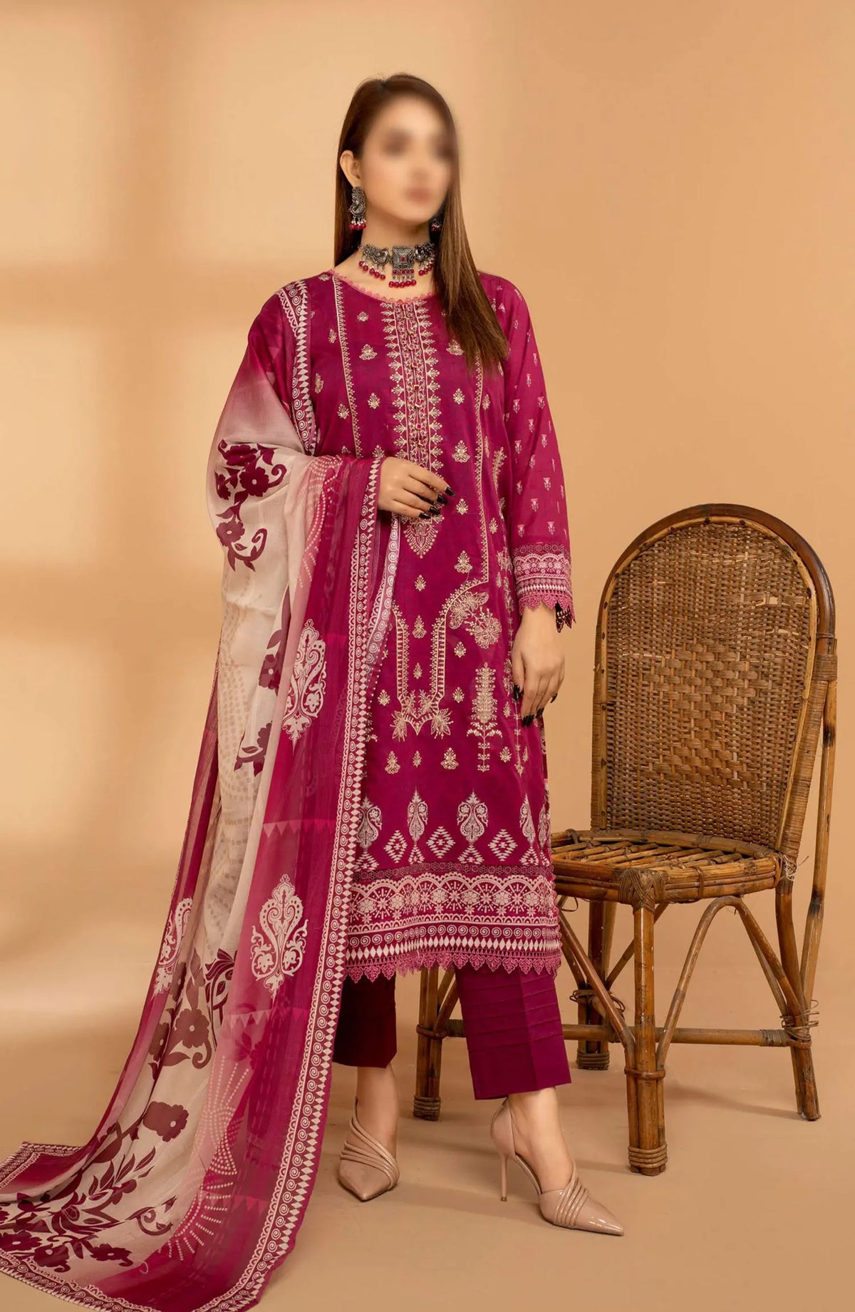 Jasmine Digital Print and Emb Lawn Collection Vol 01 - Design 05