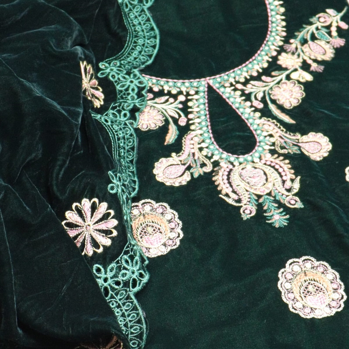 Velveto Festive Edits Unstitched Luxury Embroidered Velvet Series - Design 05