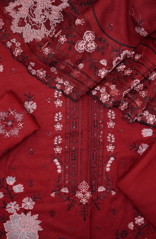 Gul E Lala Emb Winter Slub Shirt with Emb Wool Shawl Collection - Design 05