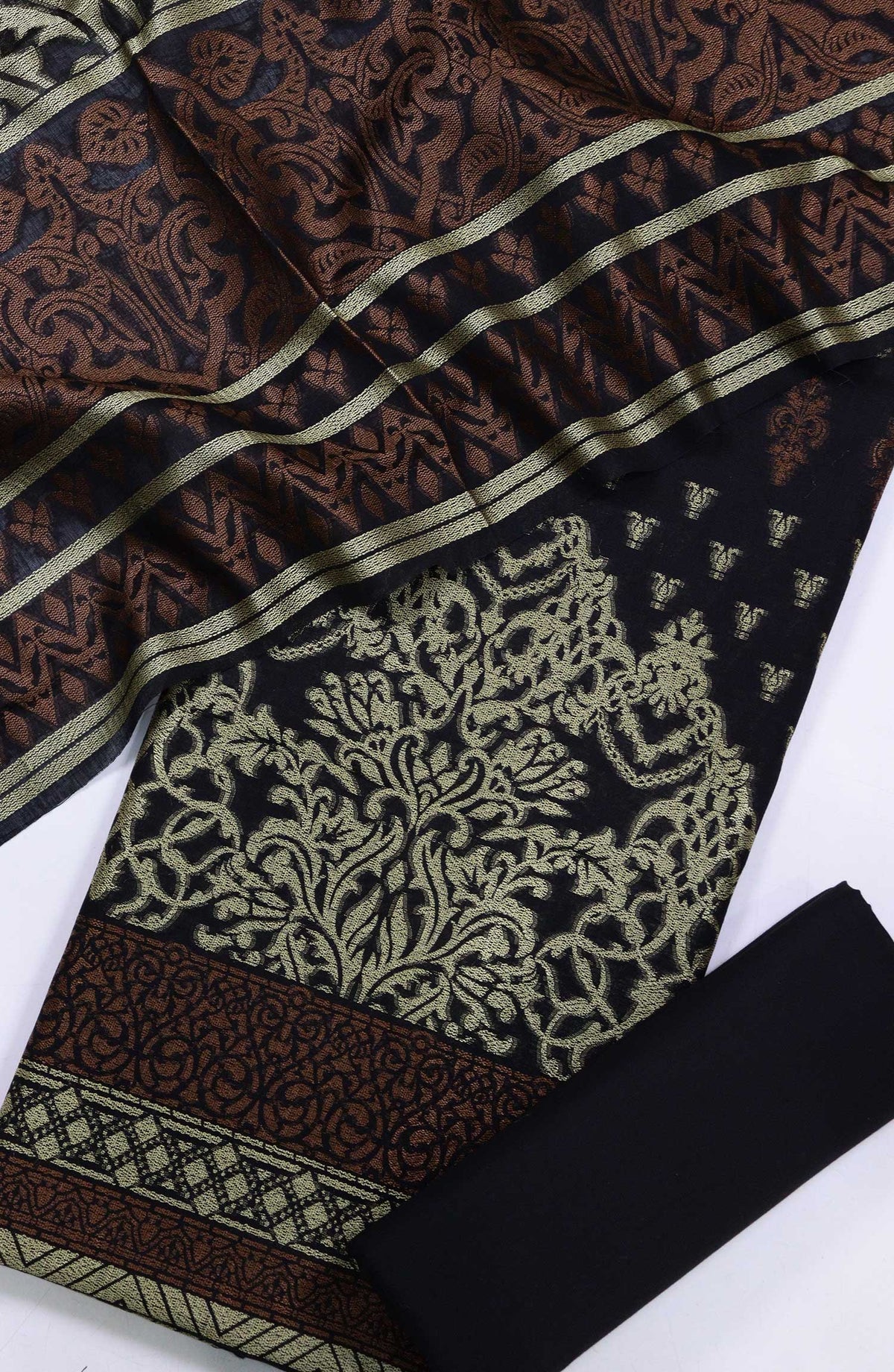 Chashni by Amna Khadija Printed Lawn Unstitched 3 Piece - D-06 - AM25CL - Black - Summer Collection