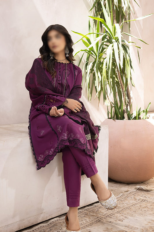Elak Khaddar Embroidered Collection 2023 - HC -EKEC - Design 06