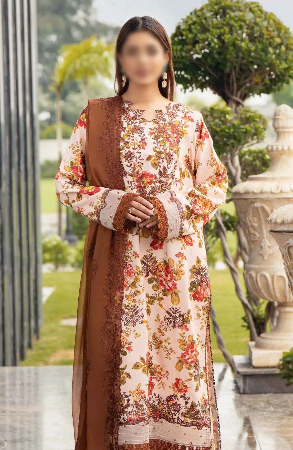 DIVA Embroidered Karandi Collection BY HUMDUM - Design 06