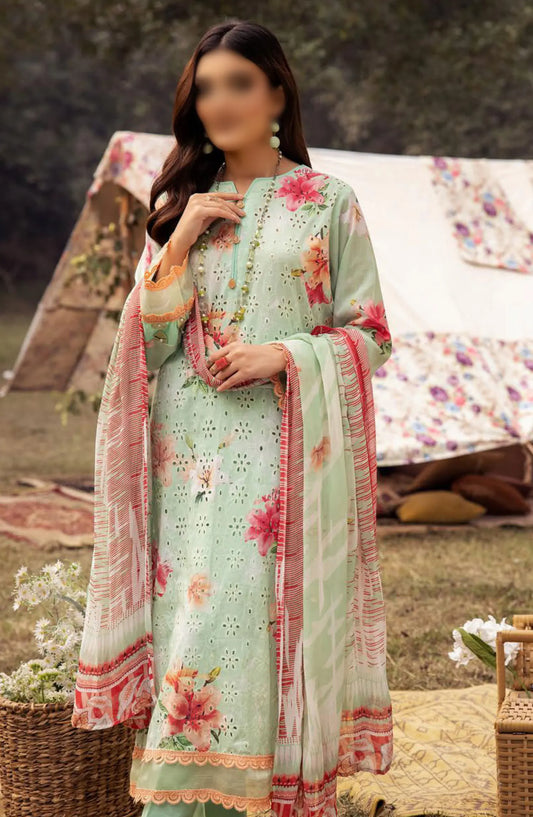 Mahees Printed Chikiankari Lawn Collection Vol 06 2024 - Design 06