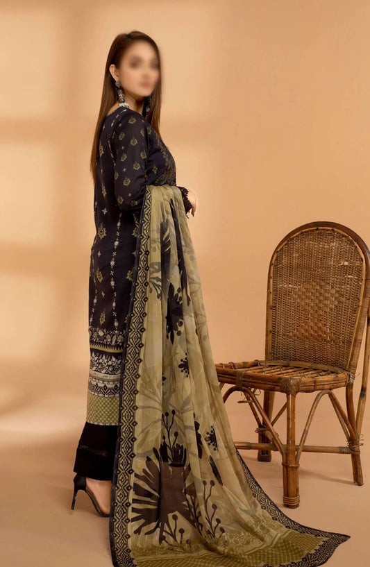 Jasmine Digital Print and Emb Lawn Collection Vol 01 - Design 06