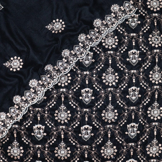 Signature Chapter 05 Unstitched Luxury Embroidered Velvet Series  - Design 06