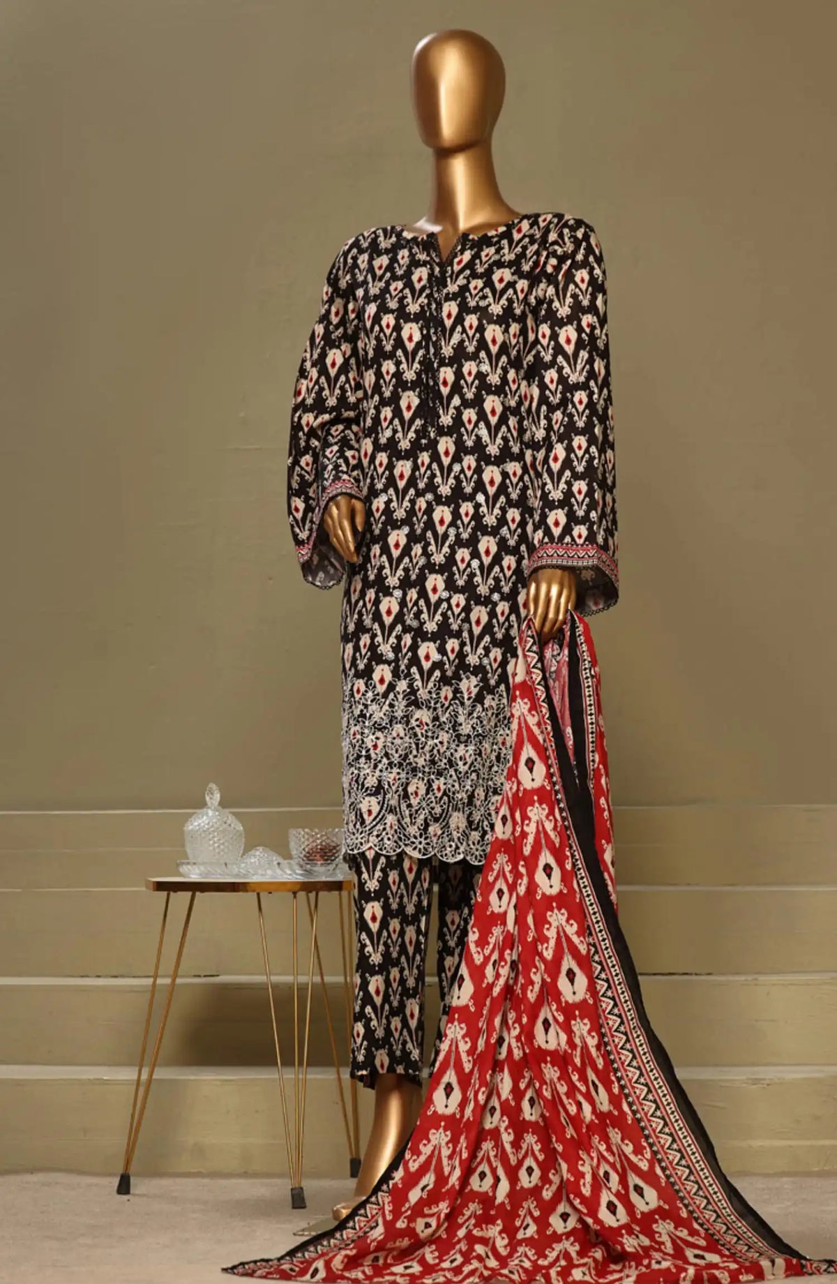 BIN SAEED Exclusive Cotton Chikankari 3 Piece Vol 1 - Design 06