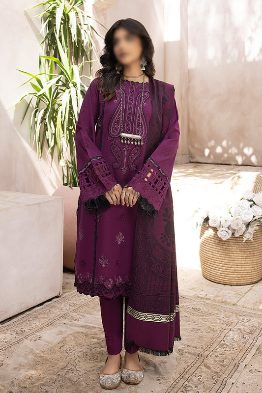 Elak Khaddar Embroidered Collection 2023 - HC -EKEC - Design 06