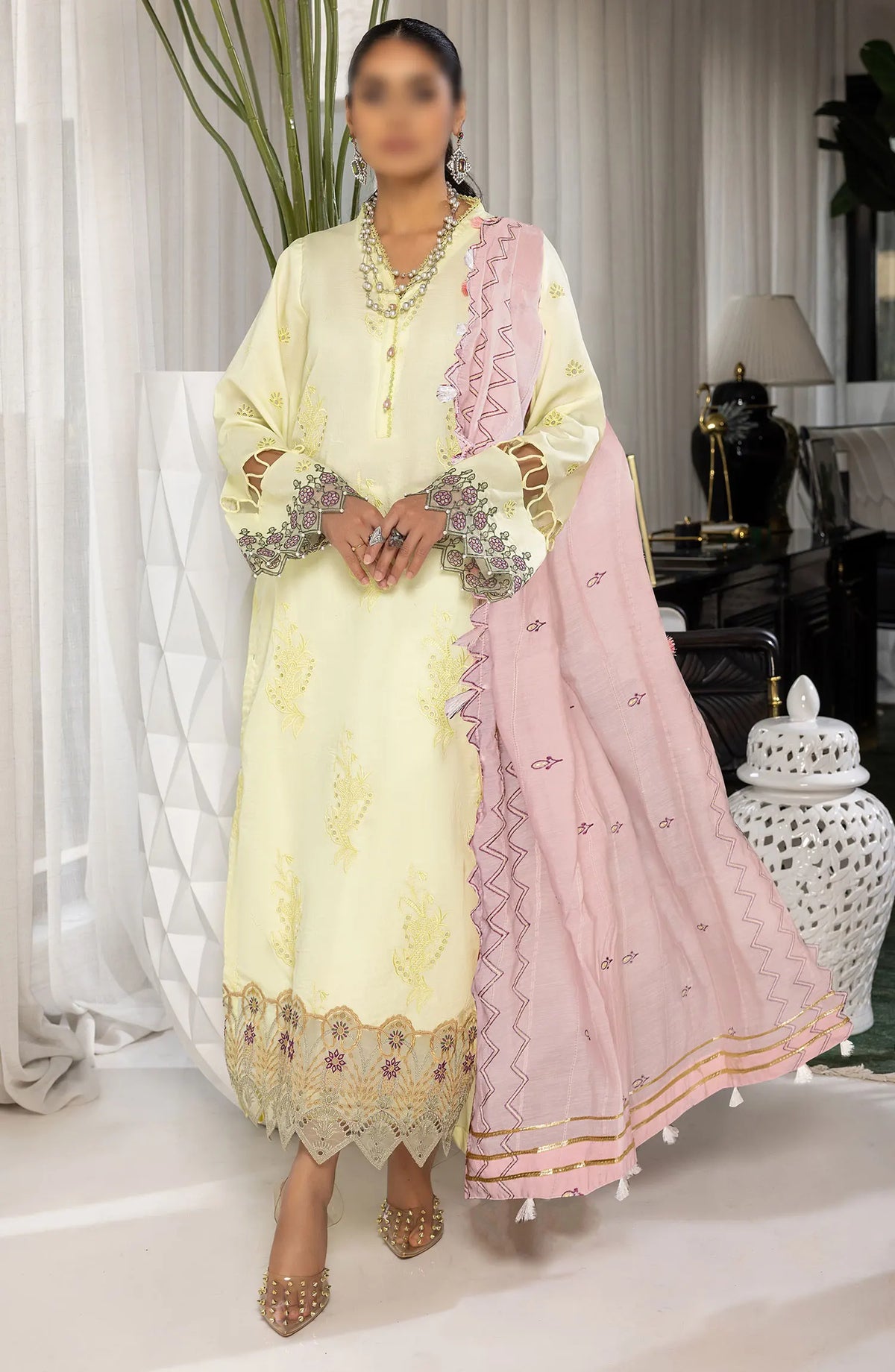 Charlotte Embroidered Chikankari Lawn Collection 2024 - Design 06