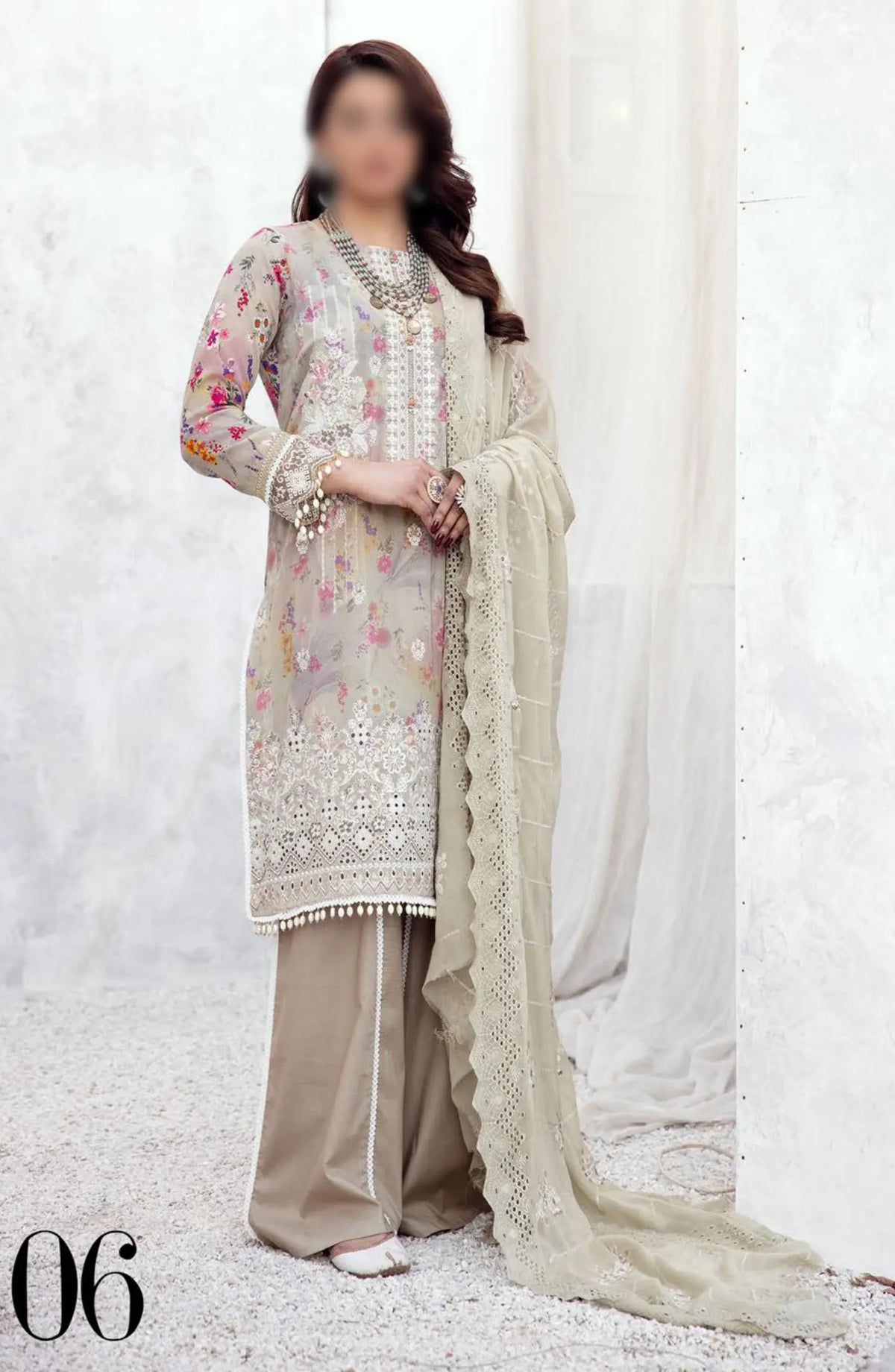Bunai Printed Swiss Voile Collection 2024 - Design 06