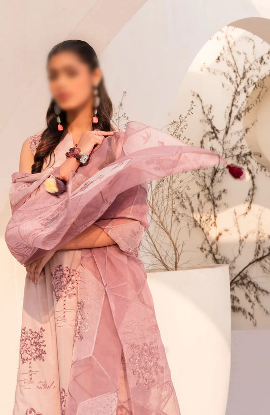 Arzu Unstitched Luxury Lawn Collection 2024 By Humdum - Design 06
