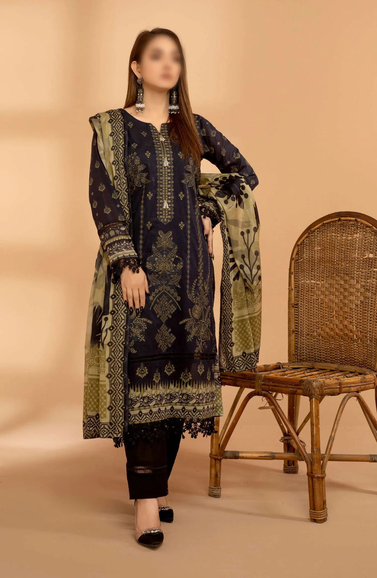 Jasmine Digital Print and Emb Lawn Collection Vol 01 - Design 06