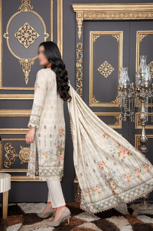 Design 06 Pastels by Sobia Digital Printed and Embroidered linen Collection