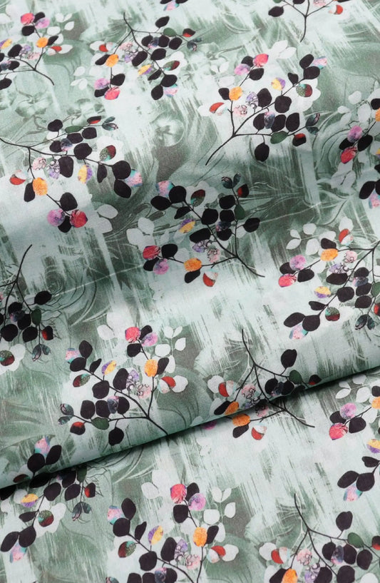 Classic Unstitched 2pcs Digital Printed Lawn Collection Vol-02 By Amna Khadija - Design 06
