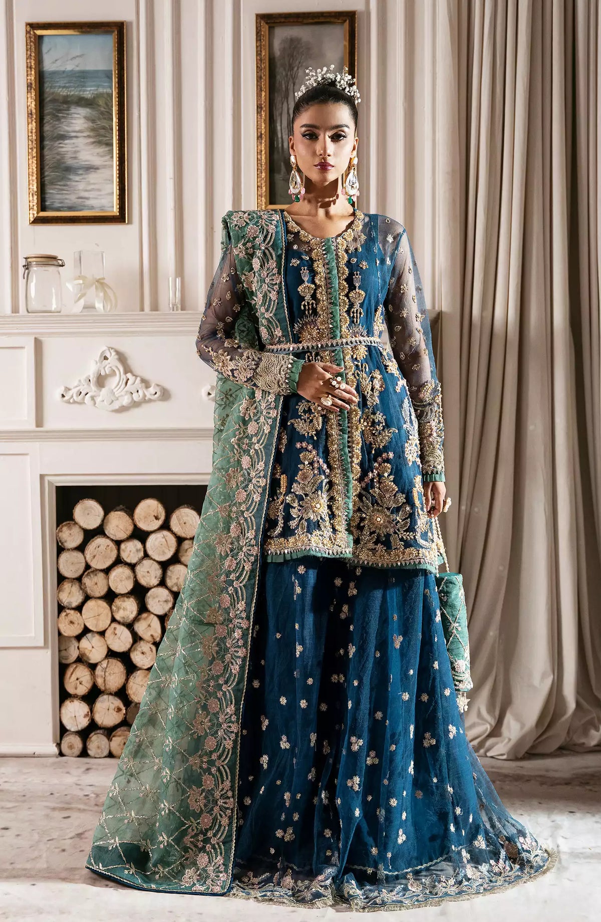 Inayat Luxury Wedding Formals 2024-Design 06 REGAL SAPPHIRE