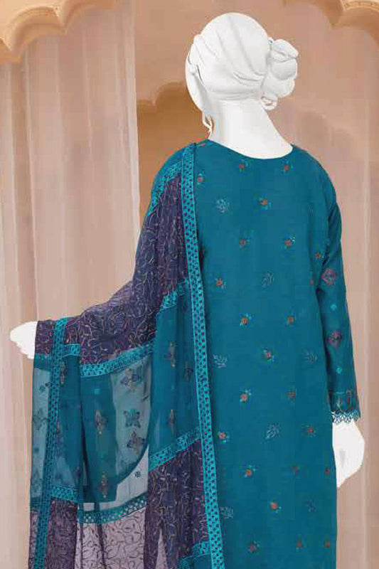 Romansiah Premium Karandi Series with Crinckle Dupatta Collection - Design 07