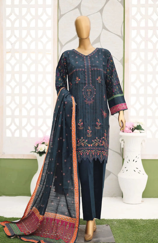 Bin Saeed Khaddar Winter Embroidered Collection - Design 07