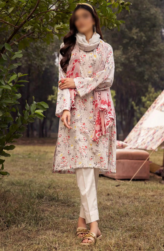 Mahees Printed Chikiankari Lawn Collection Vol 06 2024 - Design 07
