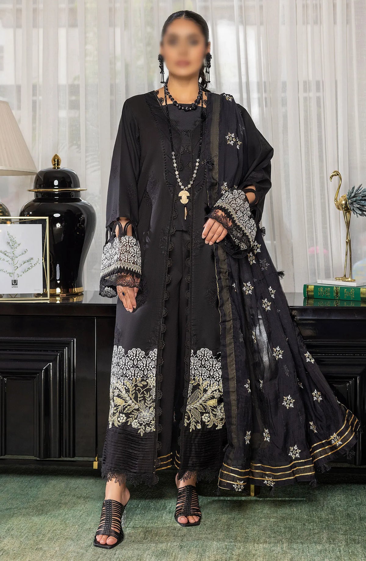 Charlotte Embroidered Chikankari Lawn Collection 2024 - Design 07