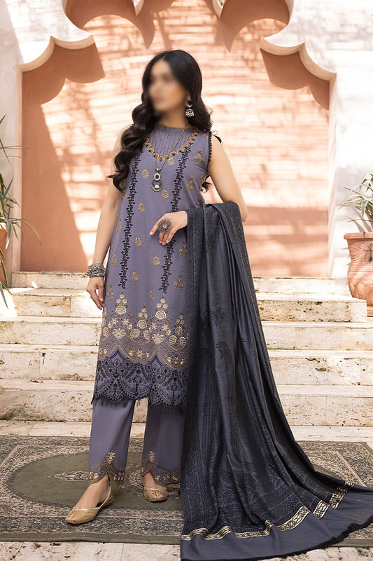 Elak Khaddar Embroidered Collection 2023 - HC -EKEC - Design 07
